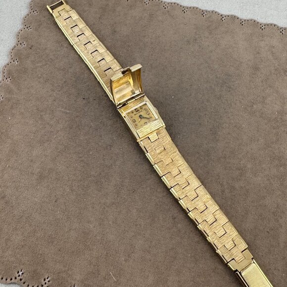 Vintage Bulova Flip or Peak-a-Boo Manual Windup Swiss 17 Jewel Swiss Watch - Picture 4 of 9